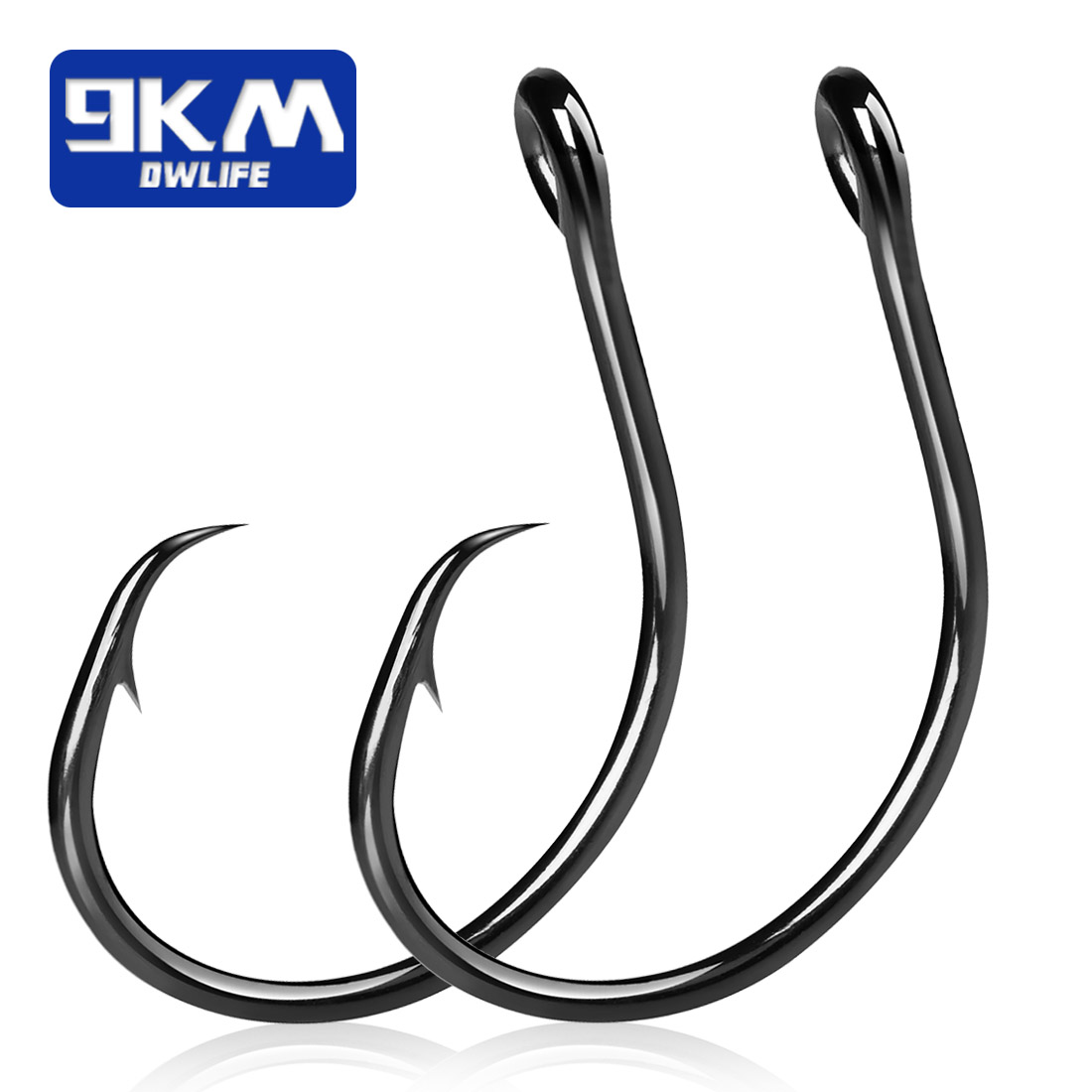 Fishing Hook Offset - 9KM 25-50 Pezzi Ami da Pesca