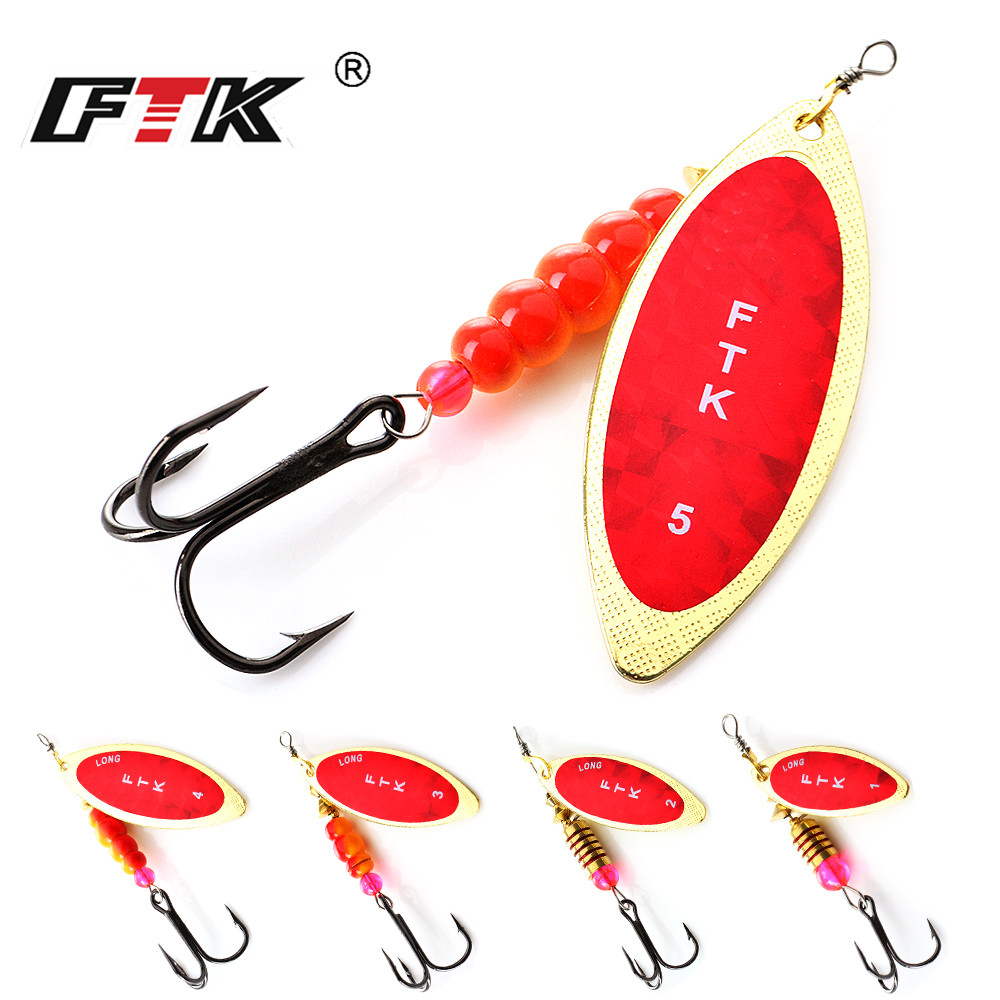 Fishing Hook Treble - FTK Spinner Bait 4G/7G/12G/18G/30G Cucchiaio Esche