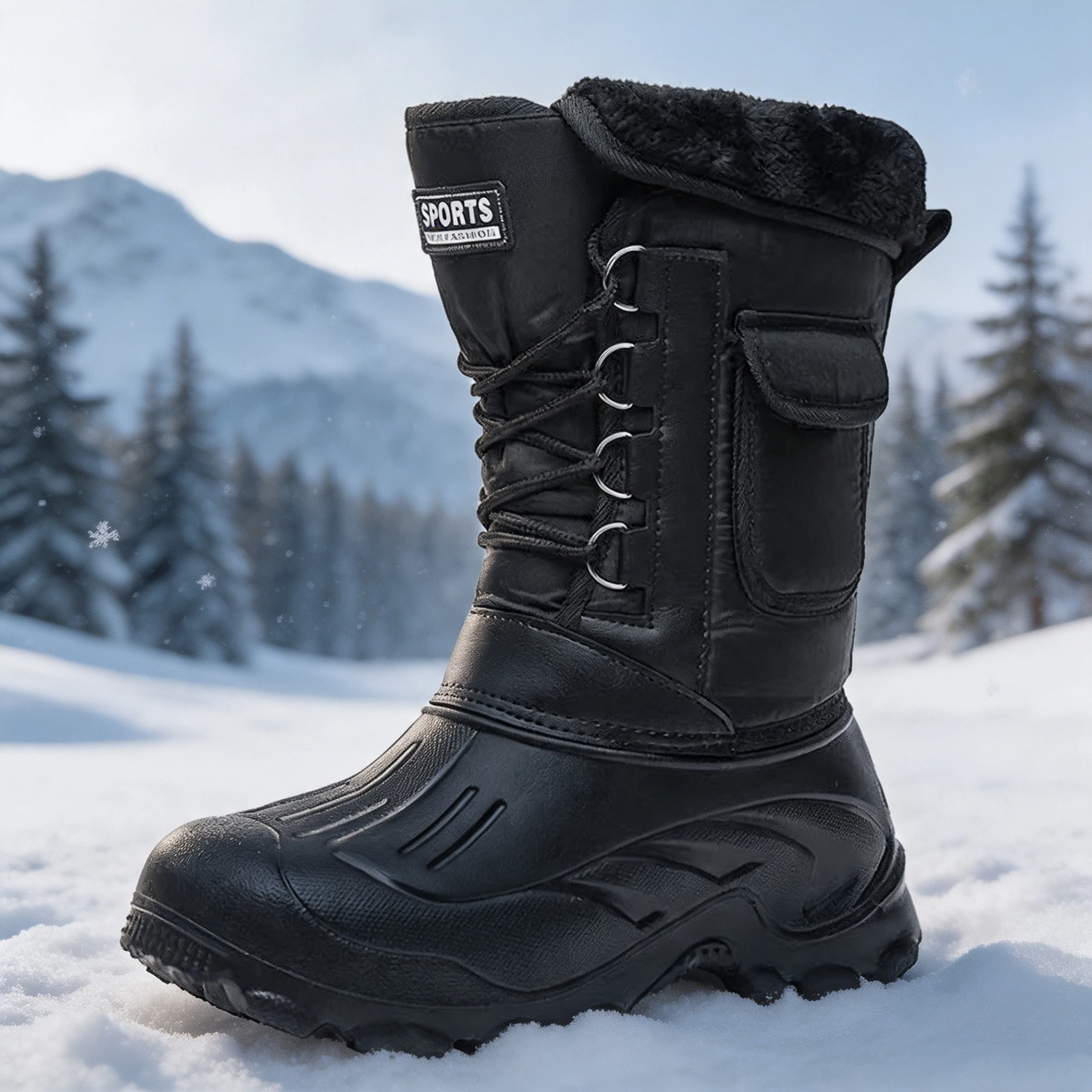 Fishing Hook - Stivali Invernali da Uomo per la