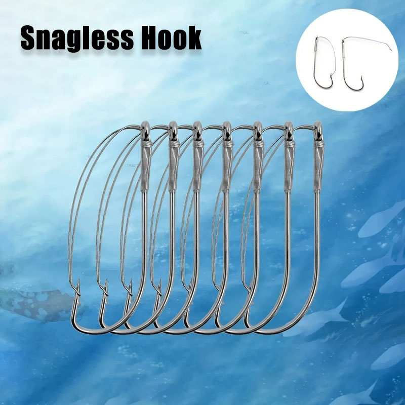 Fishing Hook Offset - 20/40 pezzi ganci a vite senza