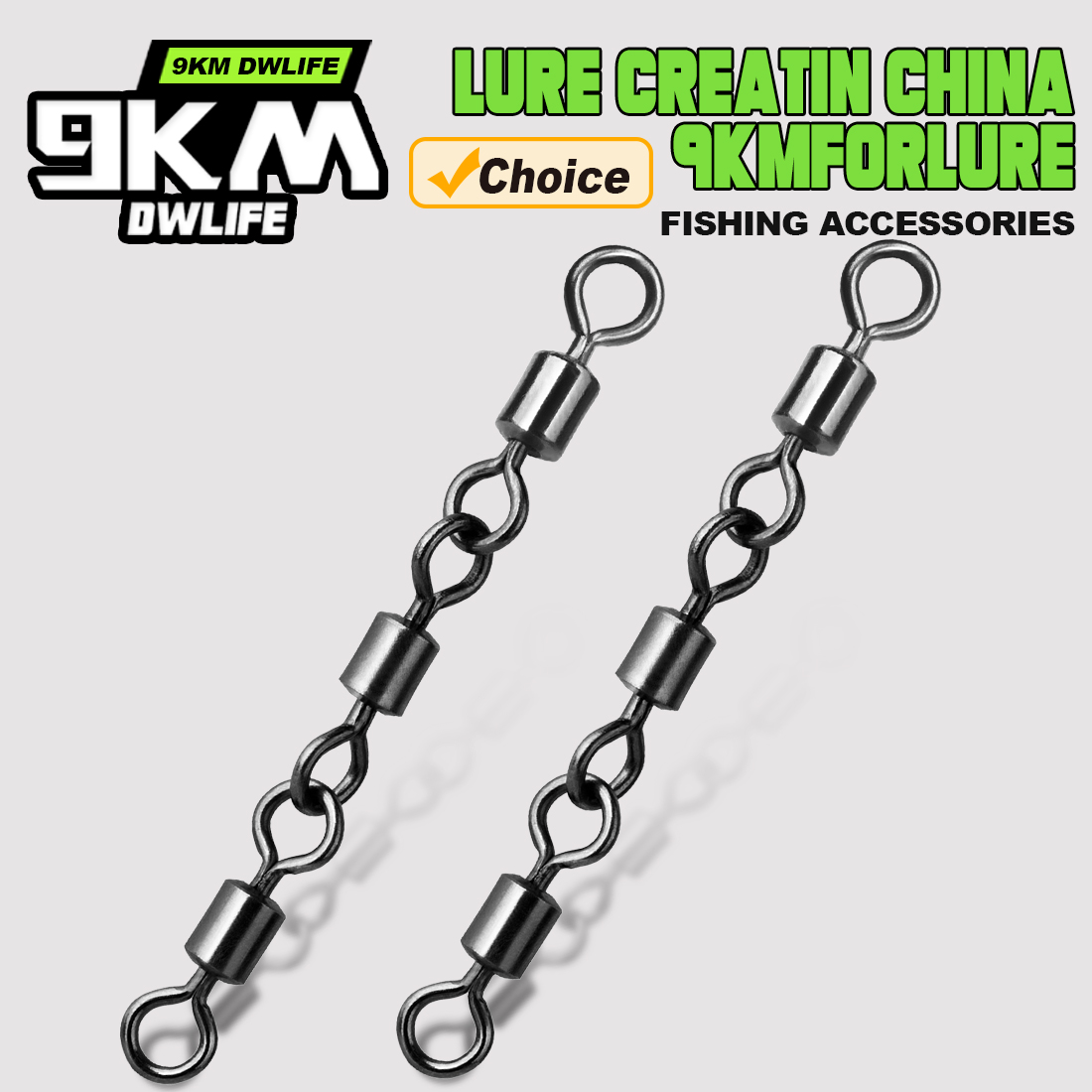 Fishing Hook Offset - Girelle rotanti a tre giunti Accessori