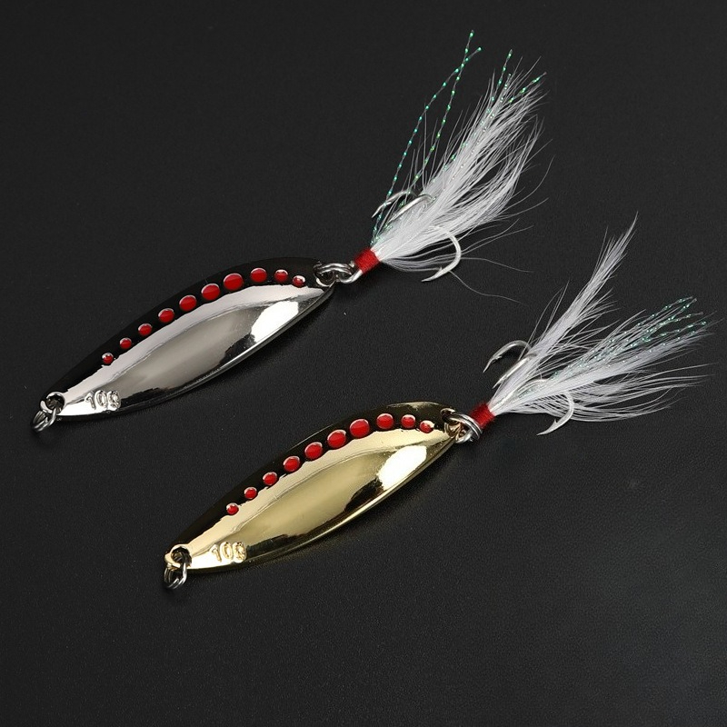 1 pz 5g-20gMetal Spinner Cucch - Fishing Hook Treble recensione e prezzo