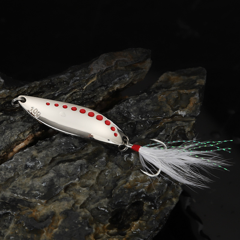 1 pz 5g-20gMetal Spinner Cucch - Fishing Hook Treble recensione e prezzo