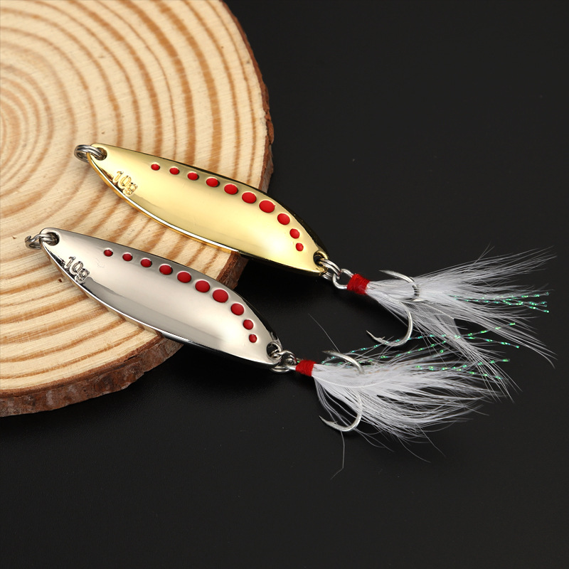 1 pz 5g-20gMetal Spinner Cucch - Fishing Hook Treble recensione e prezzo