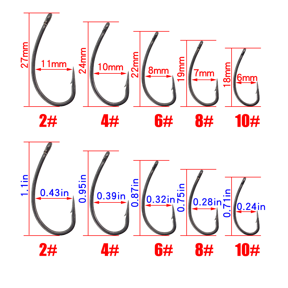 Hirisi 30x Ami da pesca alla c - Fishing Hook Offset recensione e prezzo
